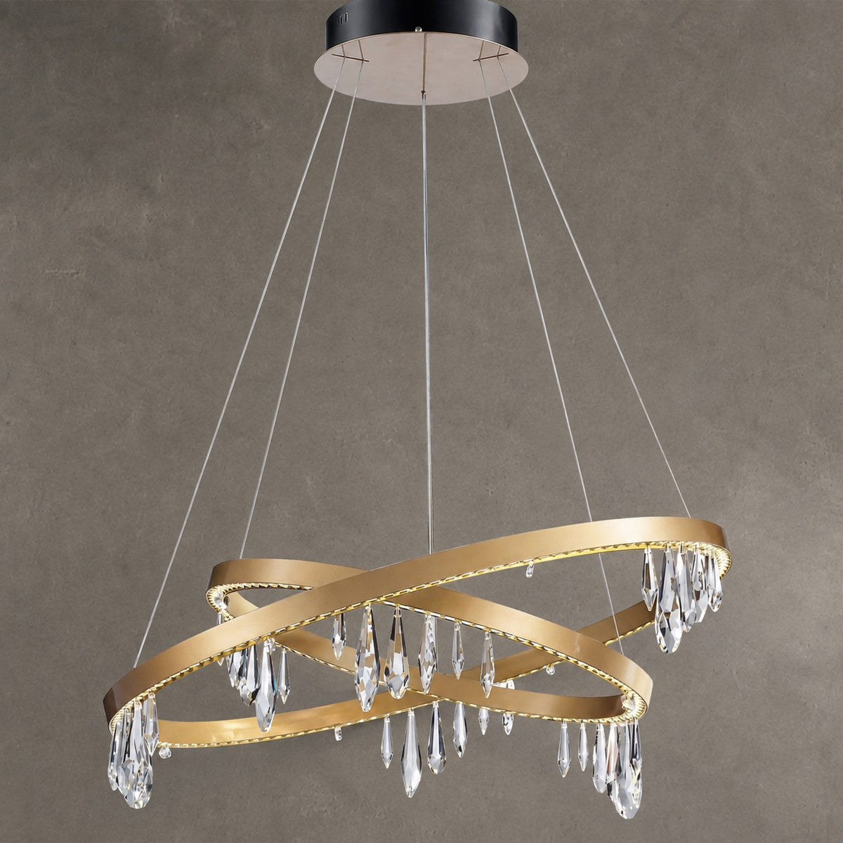 Orbit Crystal Ring Chandelier 31.5"