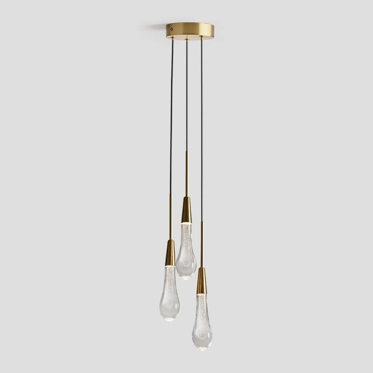 Solitaire round chandelier 5'', 3 lights for living room/ bedroom