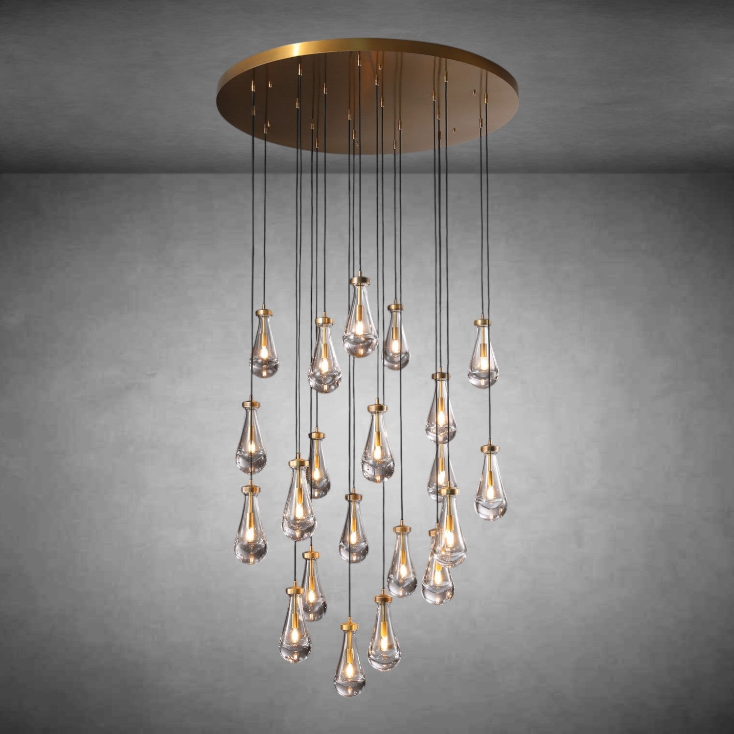 Raindrop Round Chandelier