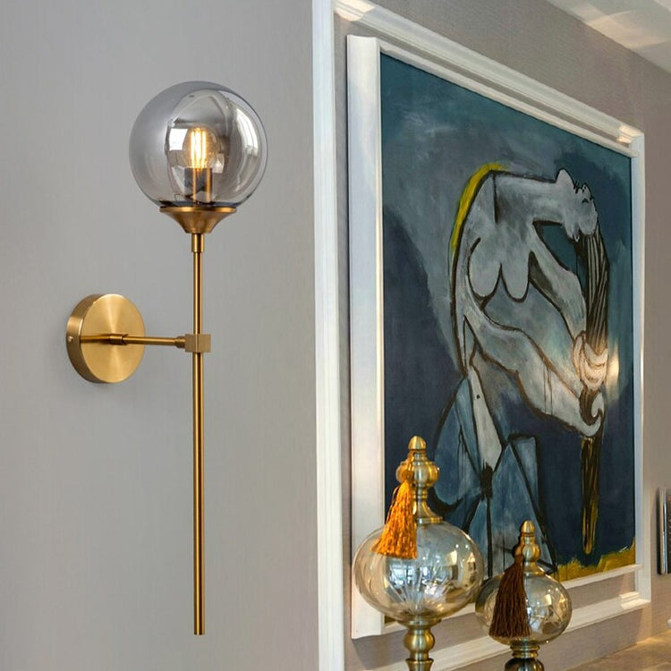 Astraline Glass Ball Wall Sconce