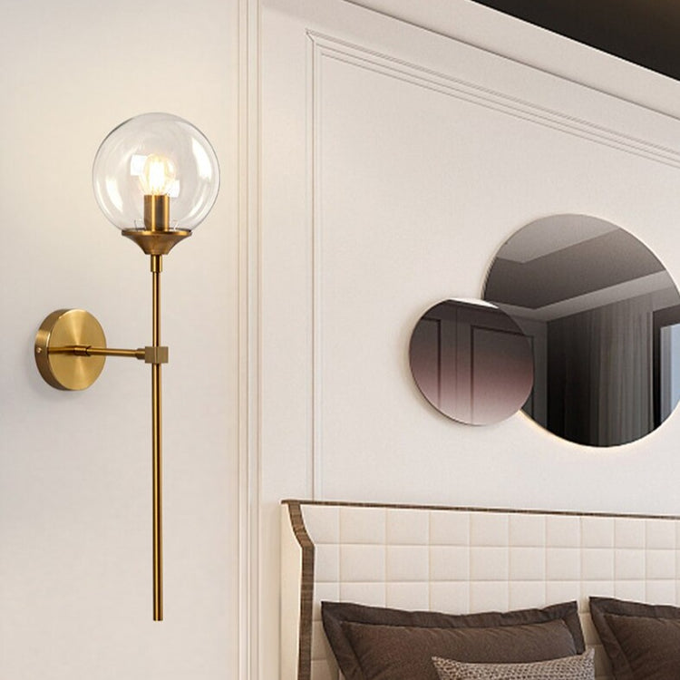 Apollo Glass Ball Wall Sconce