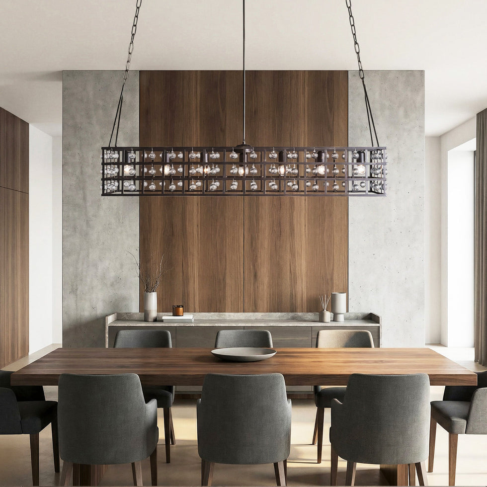 Ferrona Rectangular Chandelier 7 Light