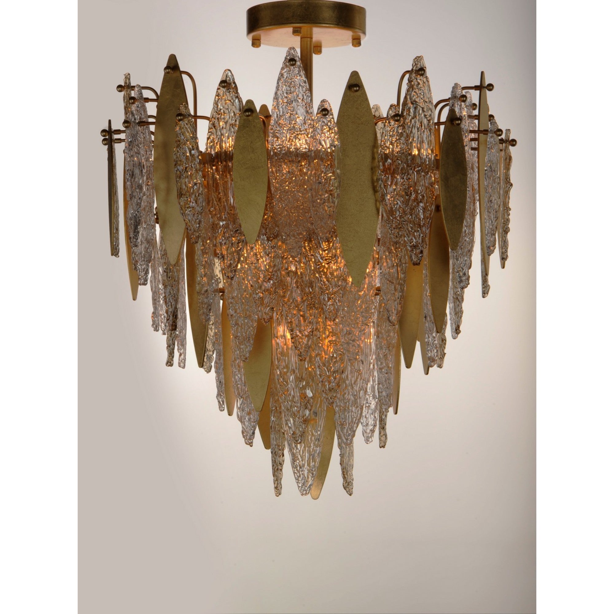 Majestic Gold Finish 29-Inch Flush Mount Ceiling Light