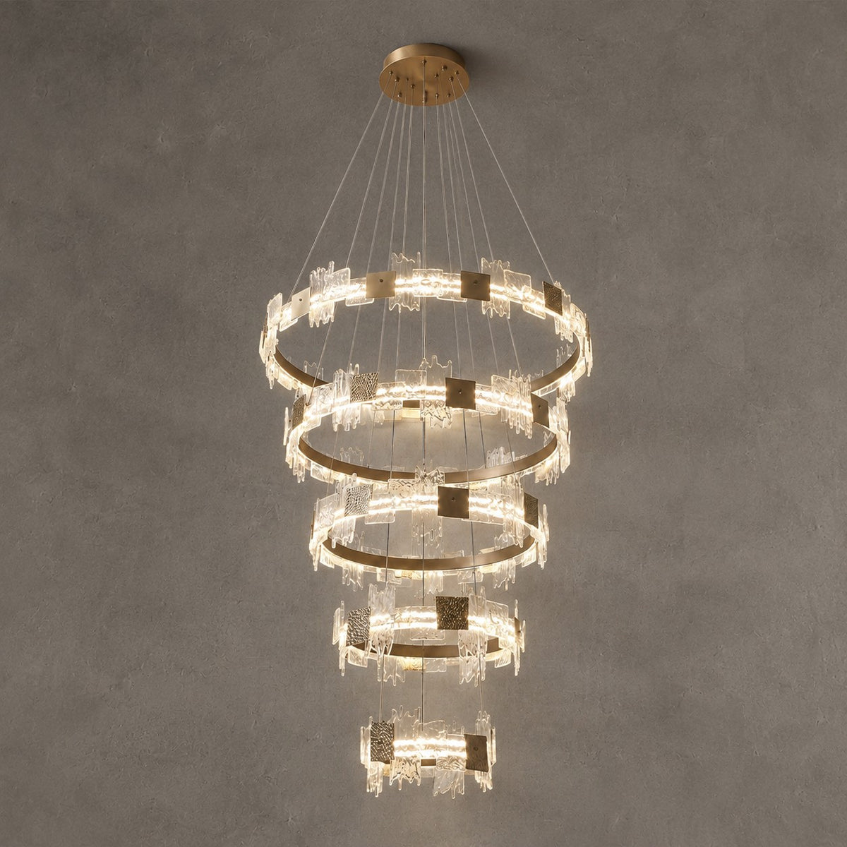 Elodie Modern Large Foyer Chandelier