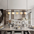 Modern Luxury Alabaster Global Kitchen Island Pendant 5 Lights