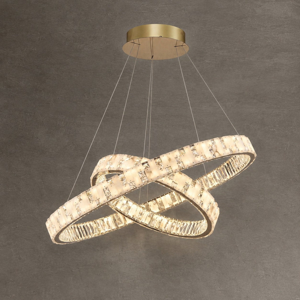Ellery Crystal Galaxy Chandelier 37"