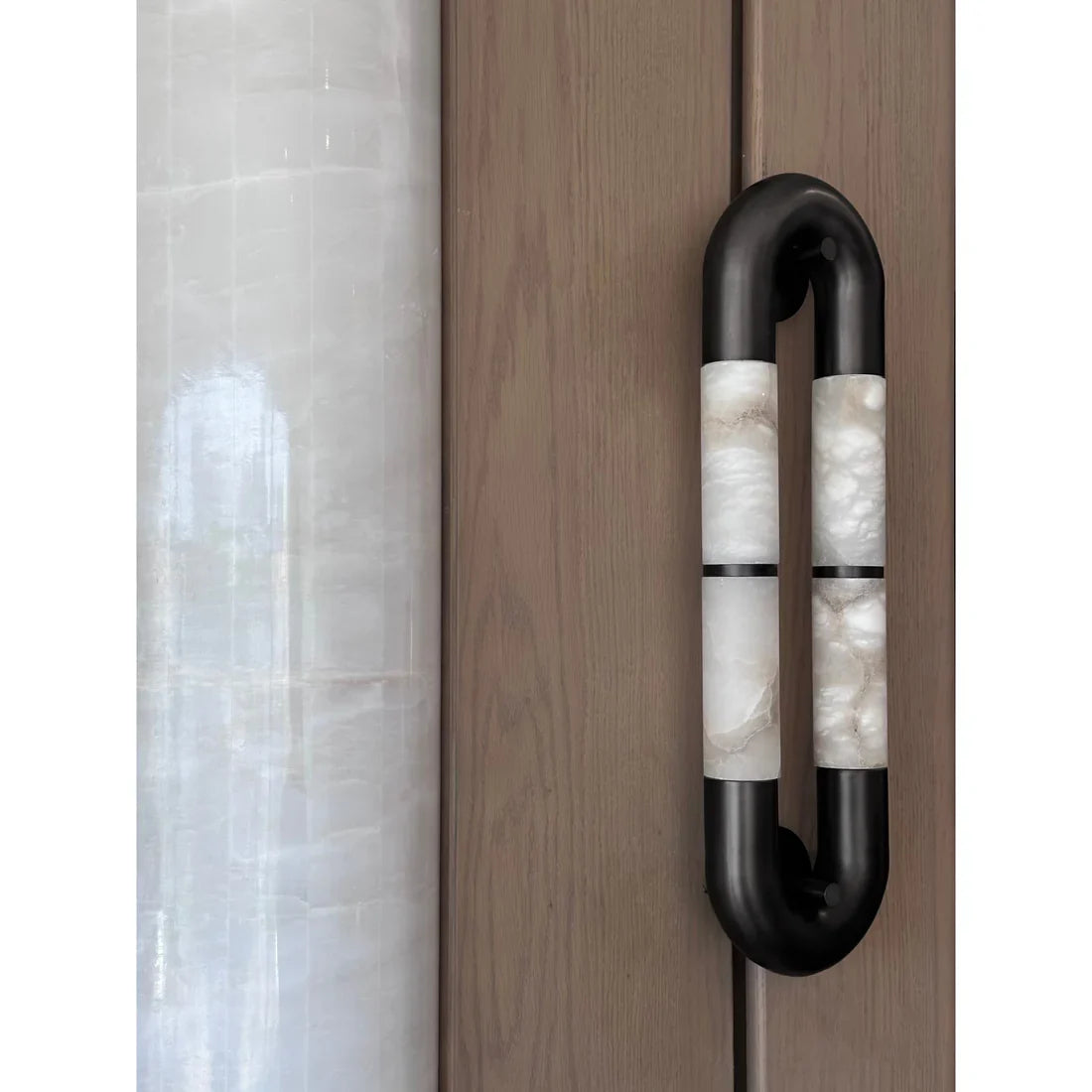 Alabaster Tube Wall Sconce