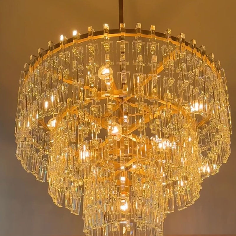 Miravon 2 Tier K9 Crystal Round Chandelier