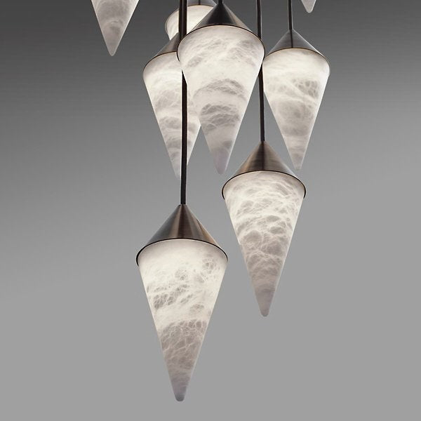 Hannah Alabaster Chandelier, Upscale Chandelier Lighting