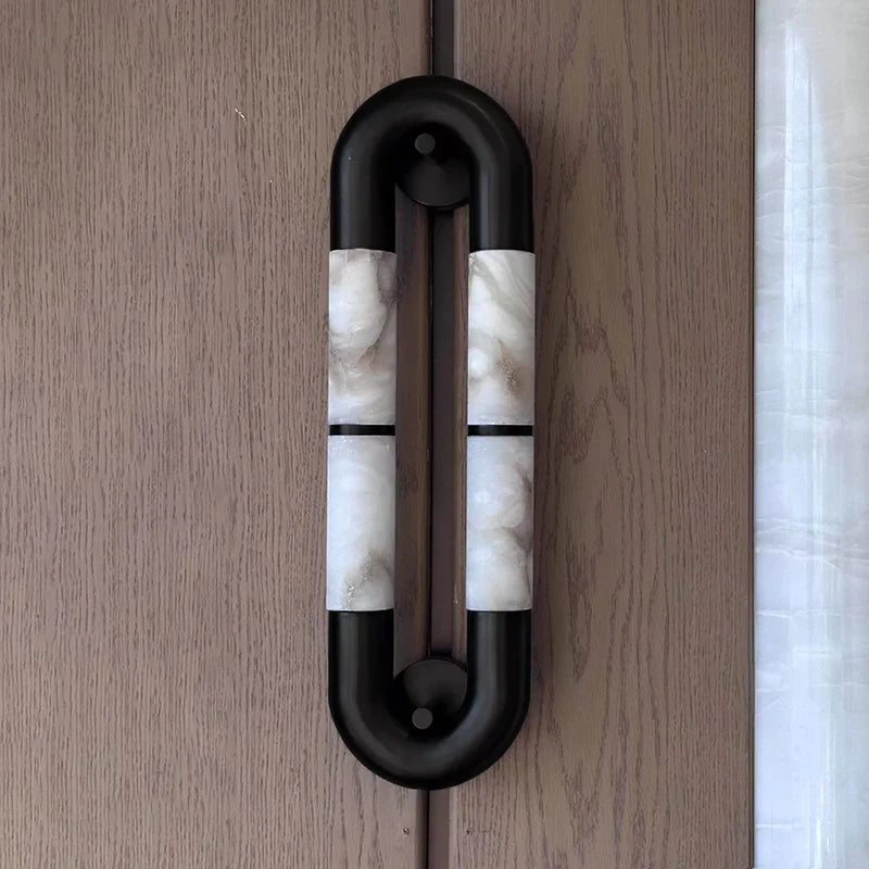 Alabaster Tube Wall Sconce
