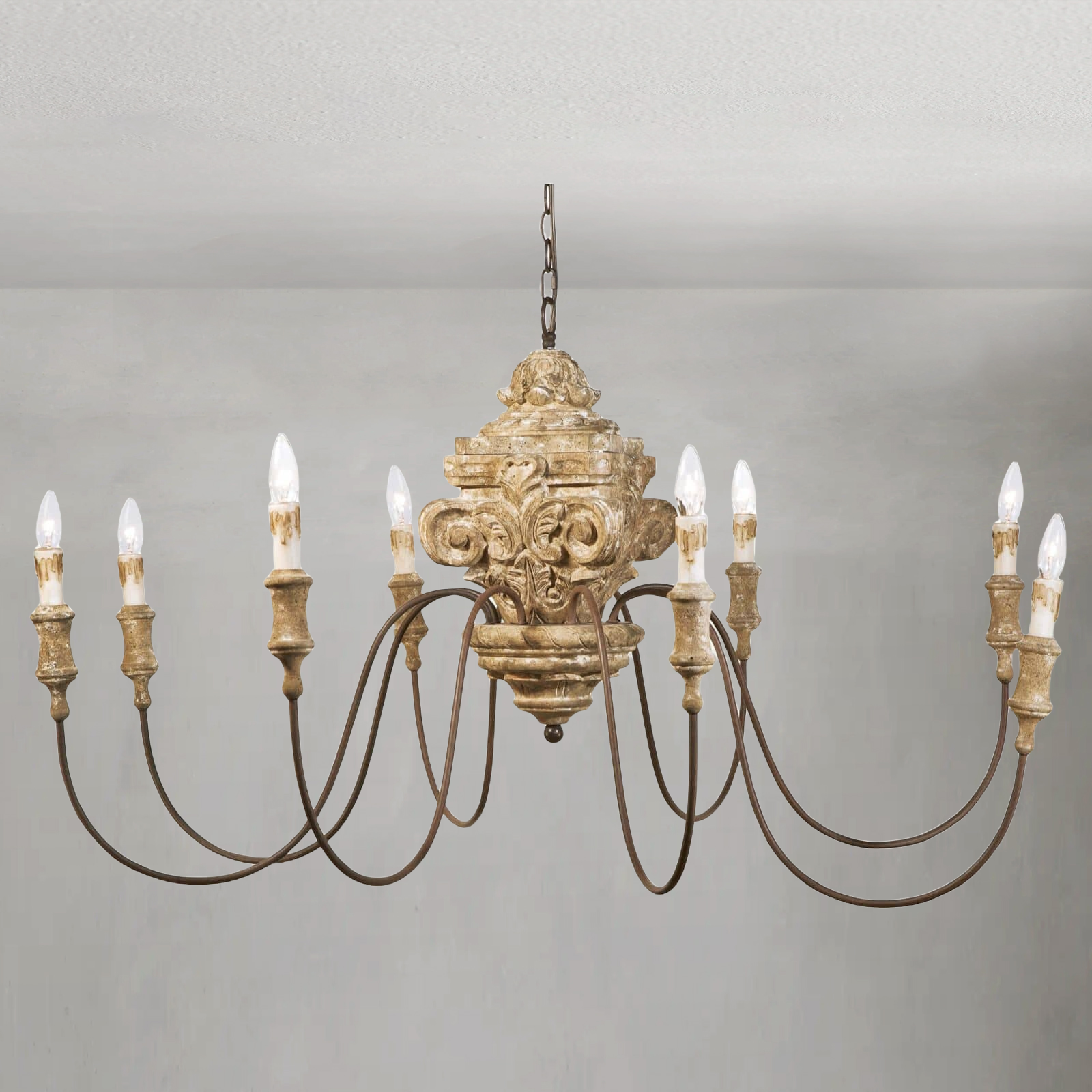 Lyrielle Carved Chandelier