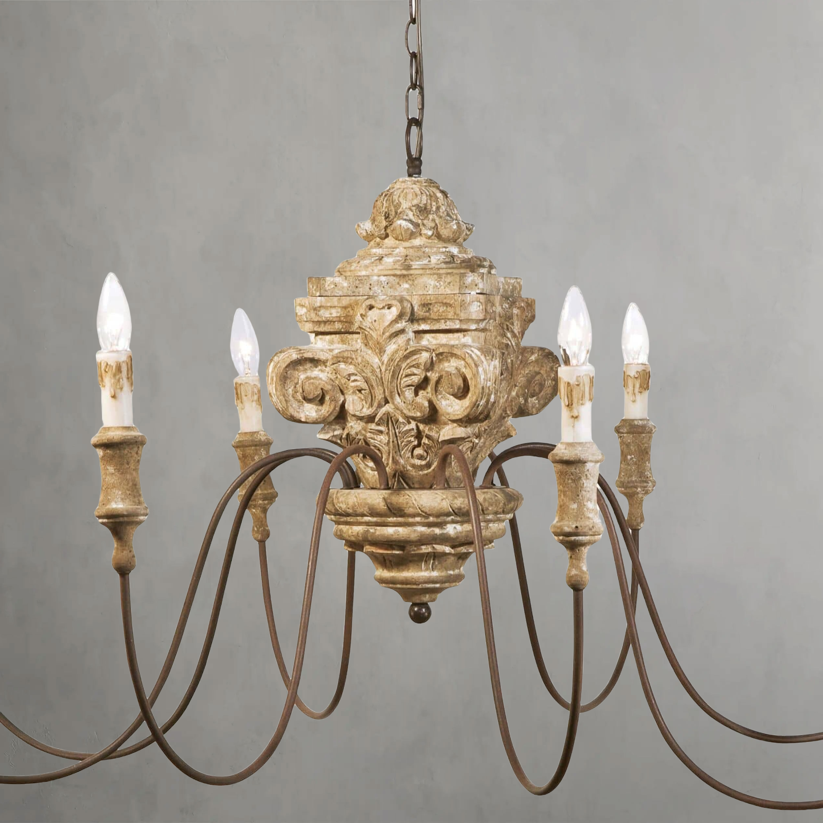 Lyrielle Carved Chandelier