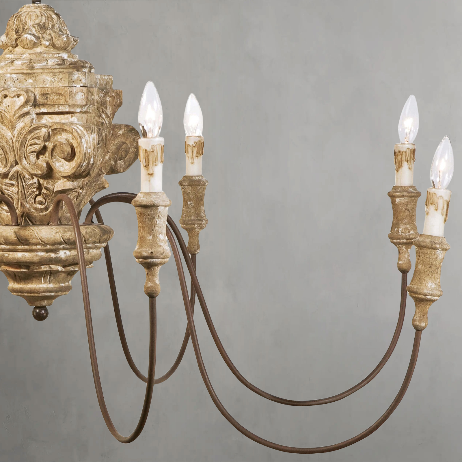 Lyrielle Carved Chandelier