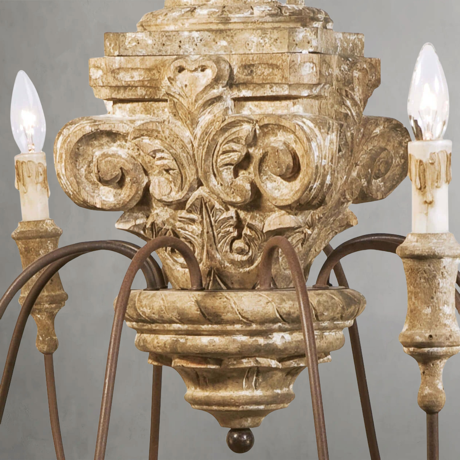 Lyrielle Carved Chandelier