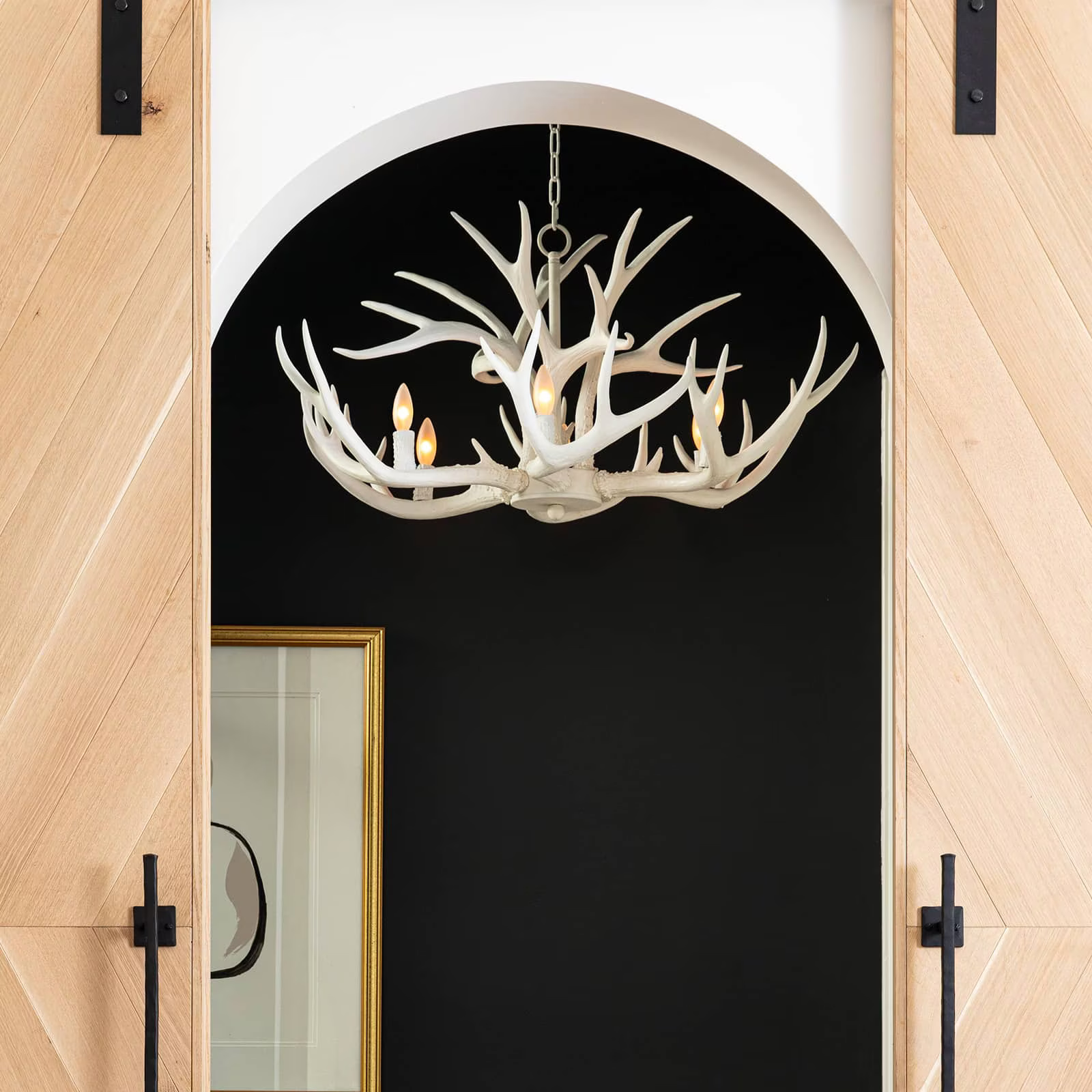 Modern Antler Chandelier