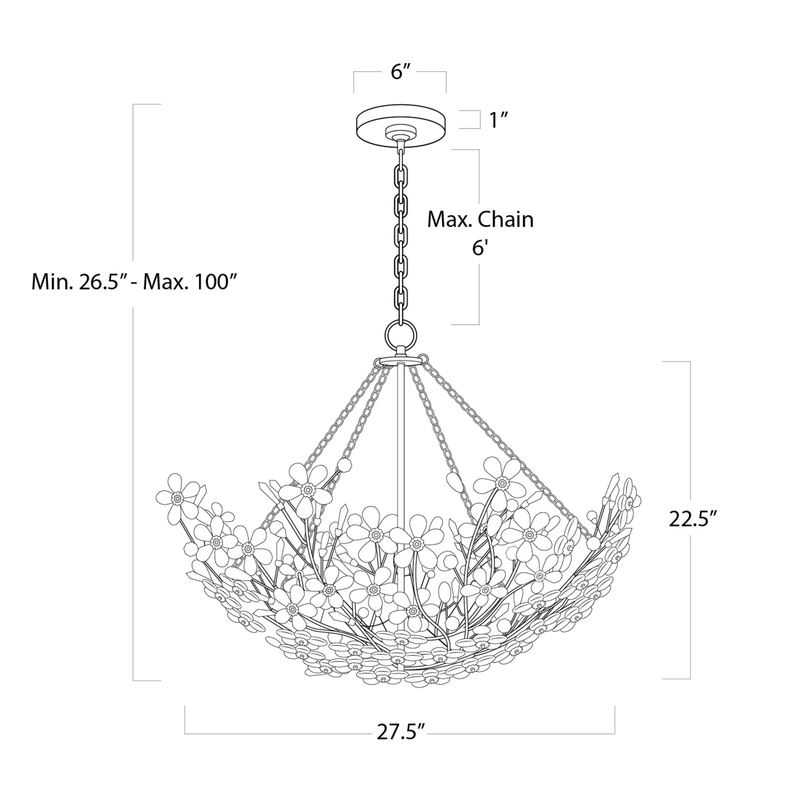 Helios Basin Chandelier