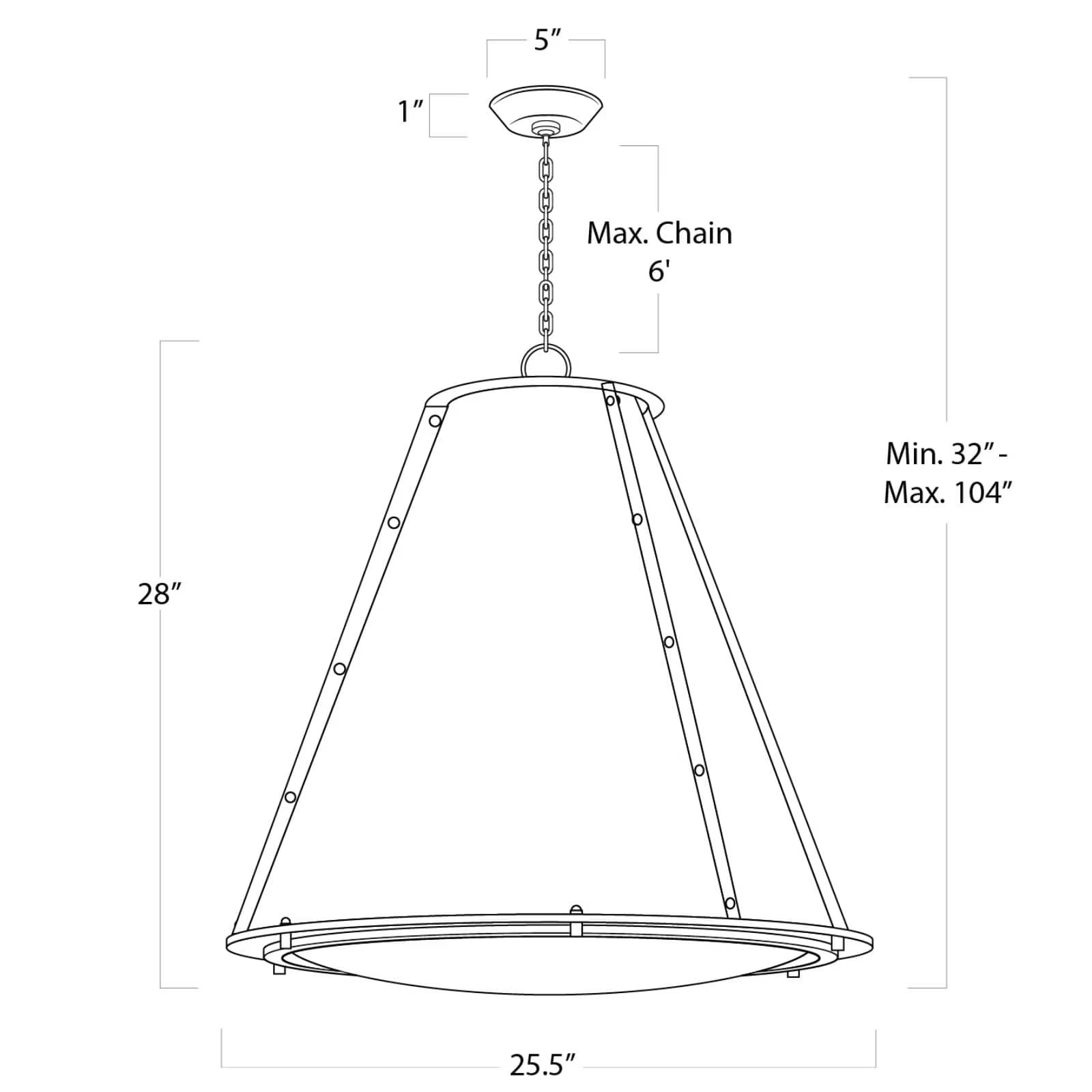 Vertelle Maid Chandelier Large