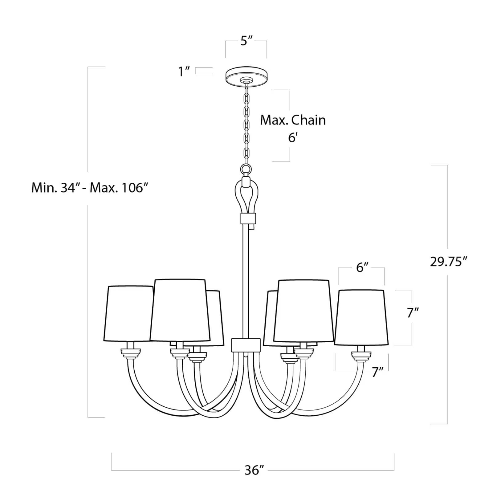 Marina Light  Chandelier Small