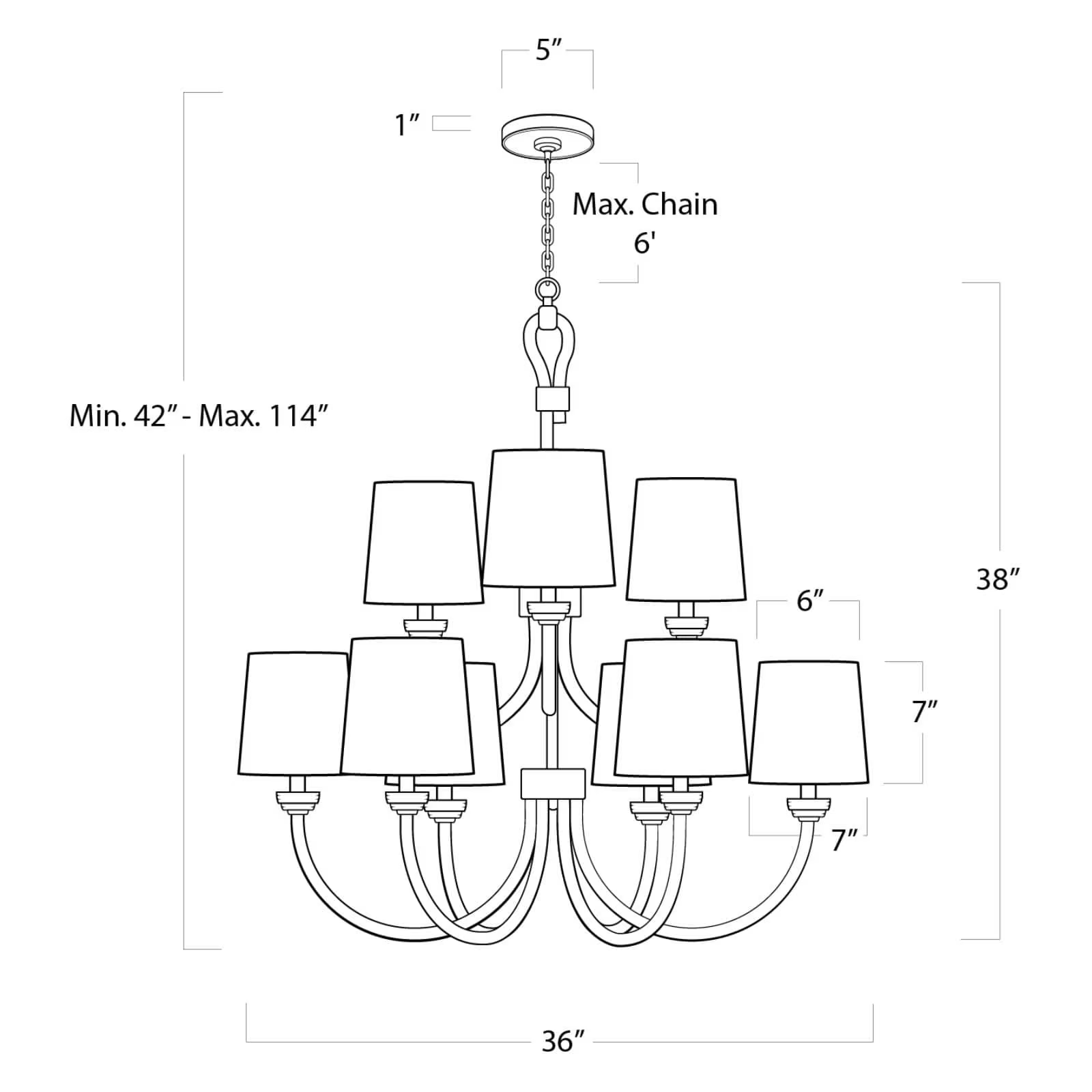 Marina Light Chandelier Large