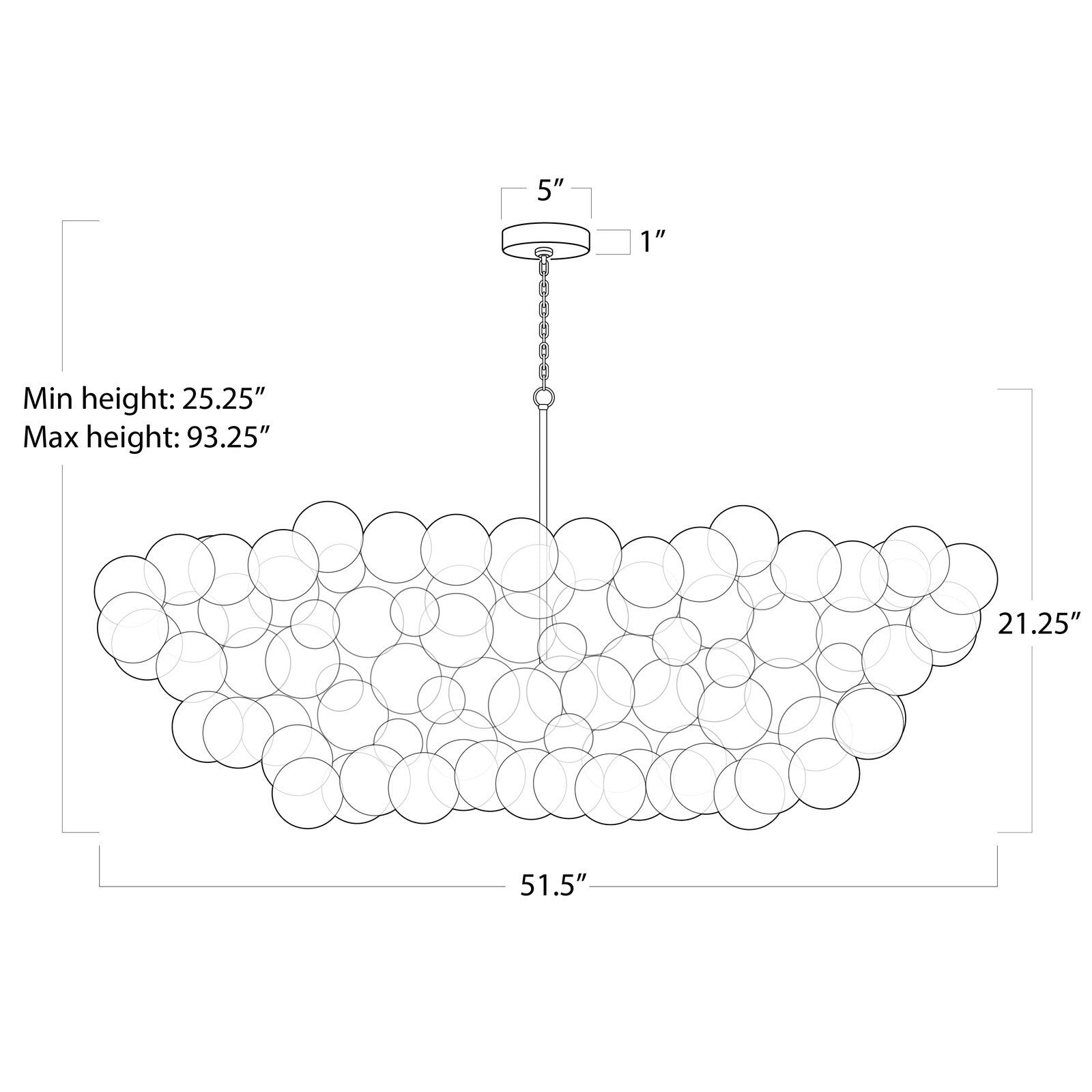 Nebula Chandelier Linear