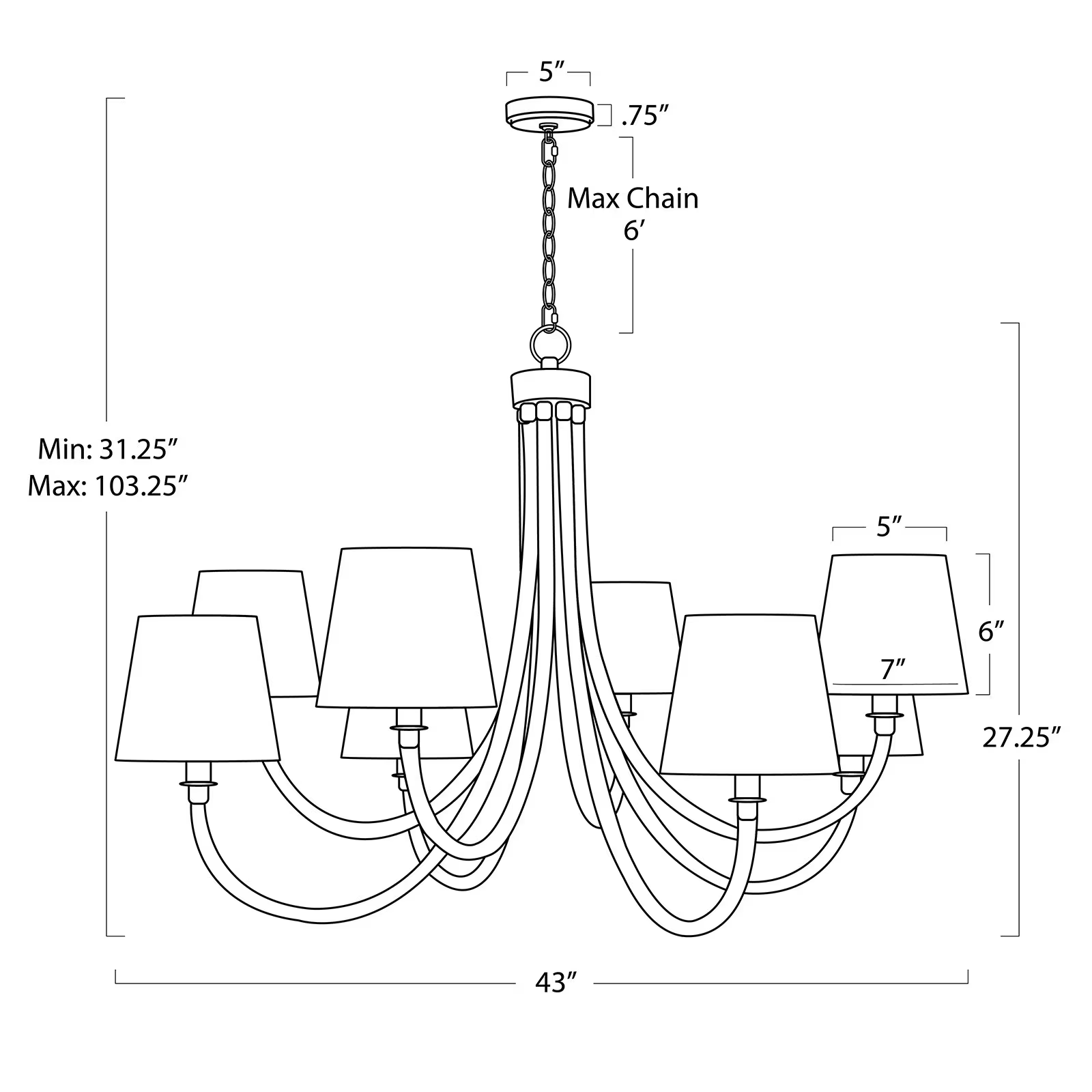 Tidelle Chandelier