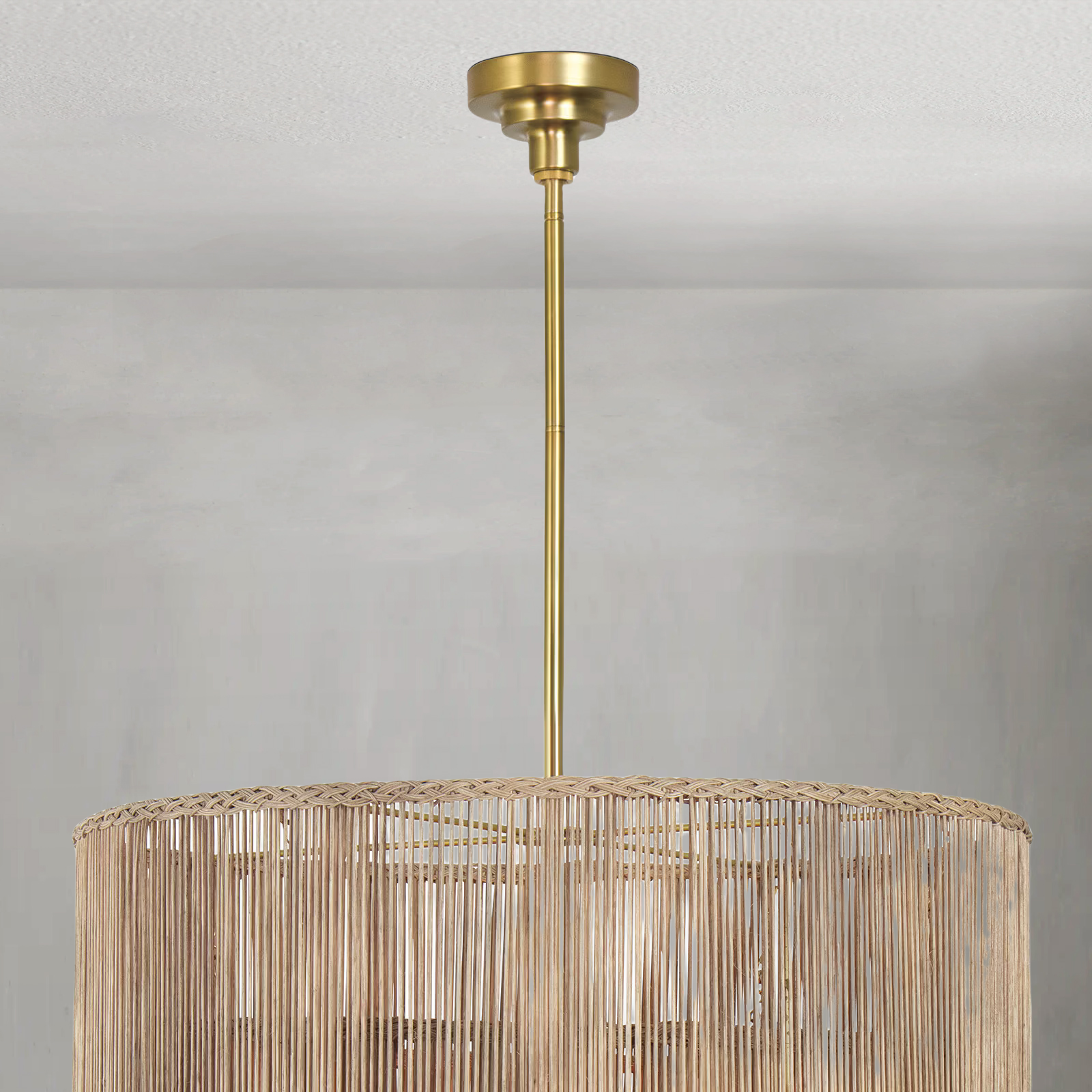 Valmont Natural Rattan Chandelier