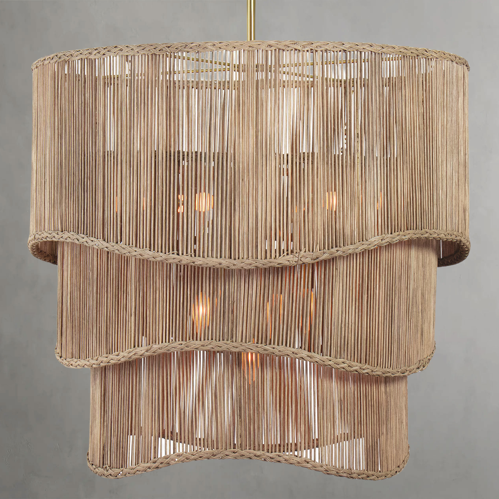 Valmont Natural Rattan Chandelier