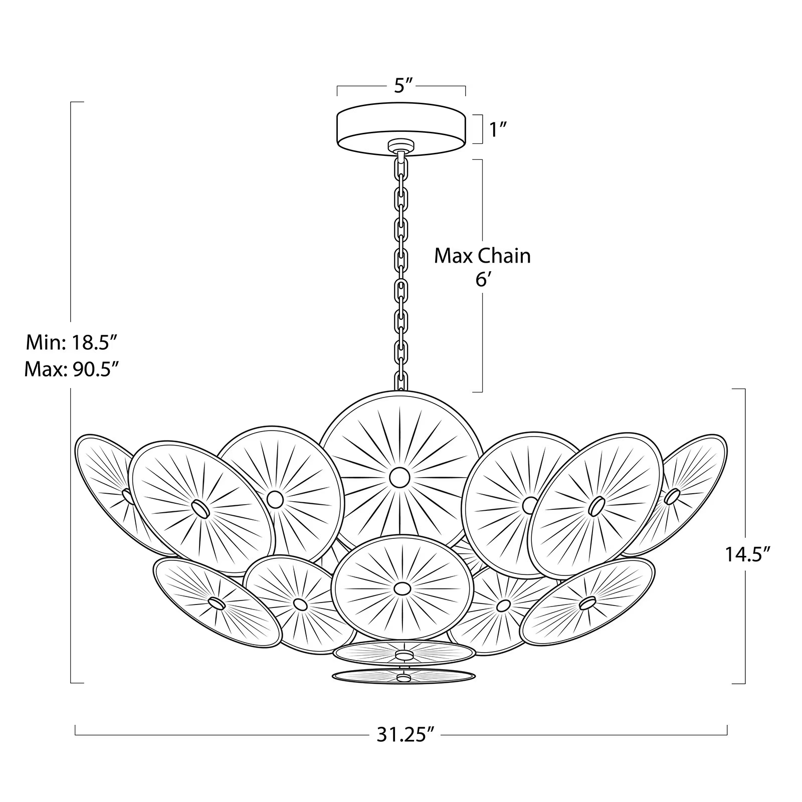 Zinnia Chandelier