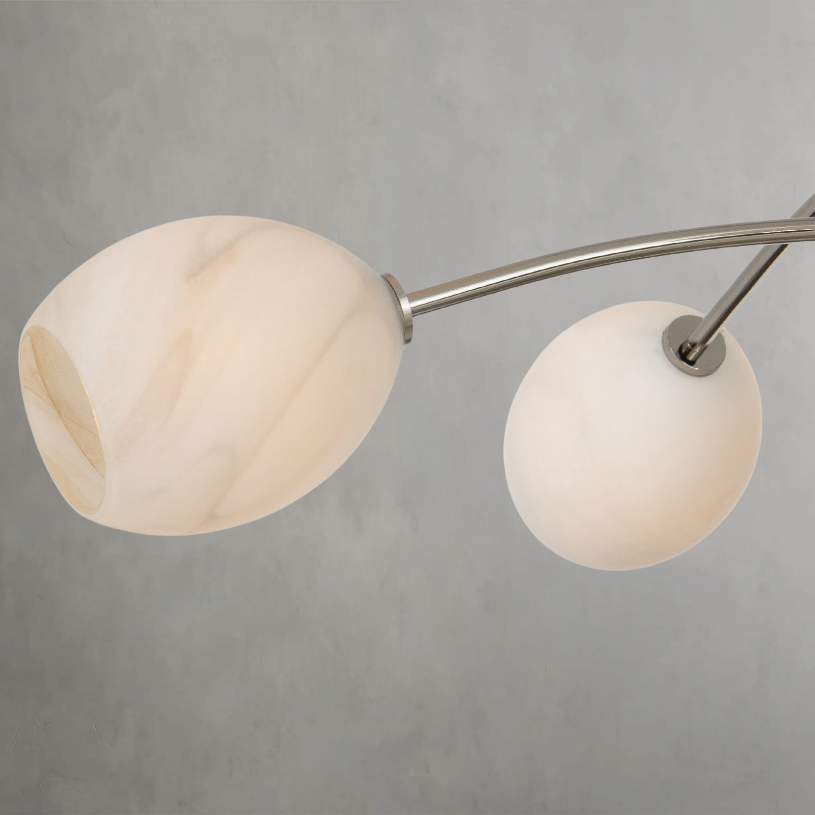 Daphne Nickel Gypsum glass Chandelier