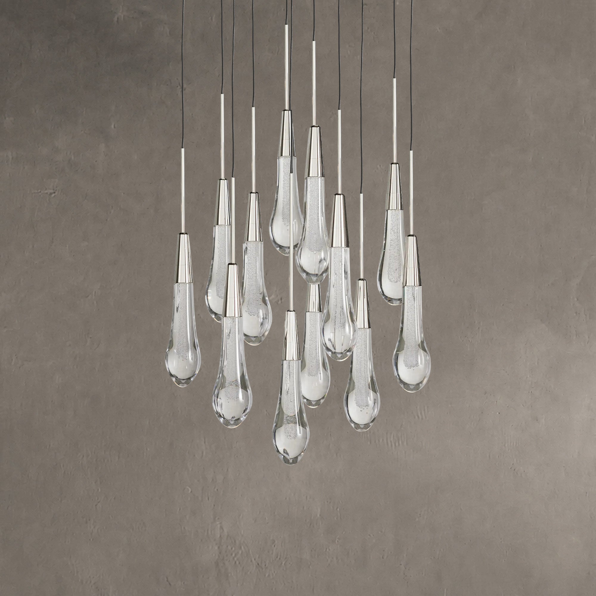 Soltaire Round Chandelier 17" 24" 36“ 58“