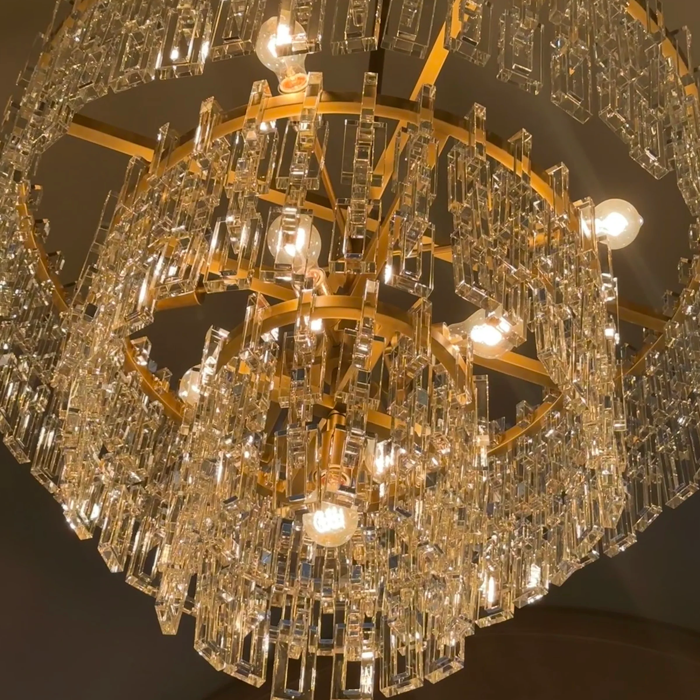 Miravon 2 Tier K9 Crystal Round Chandelier