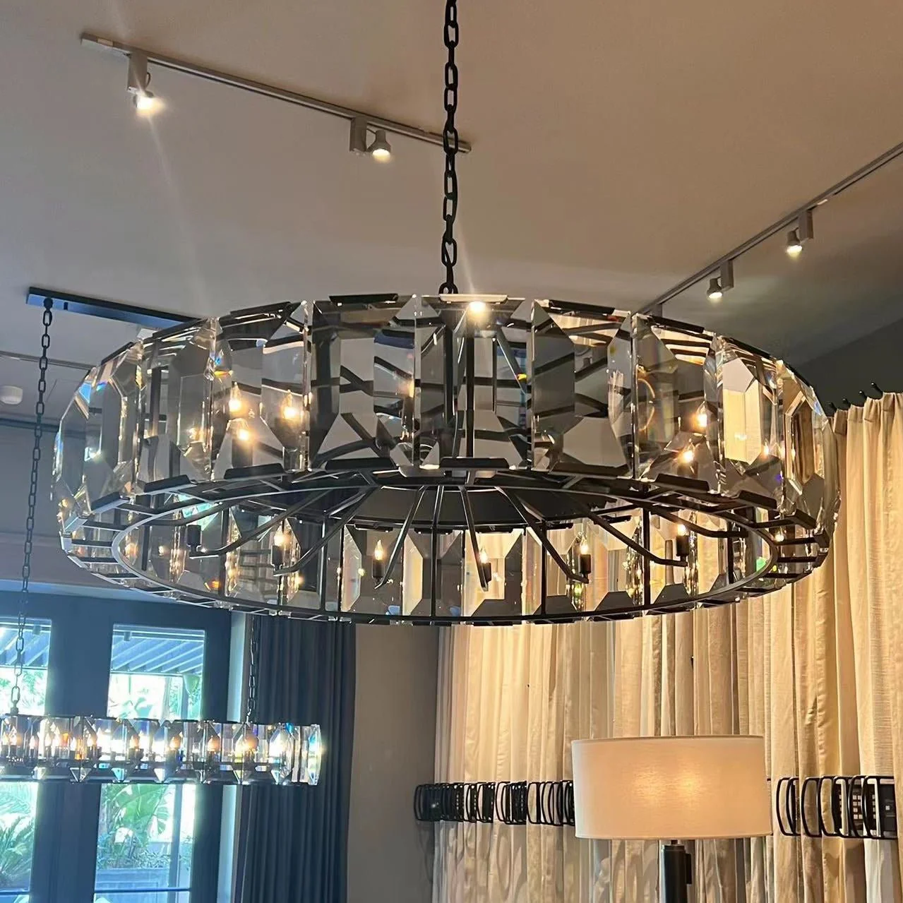 Hartley Crystal Round Chandelier