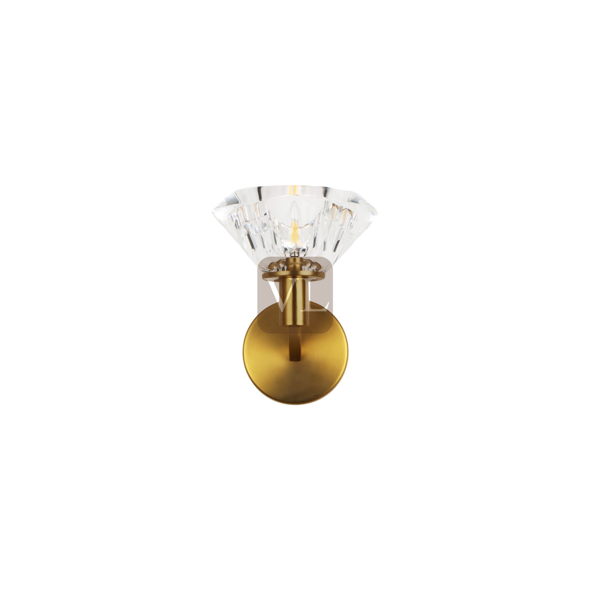 K9 Crystal Cup Wall Sconce