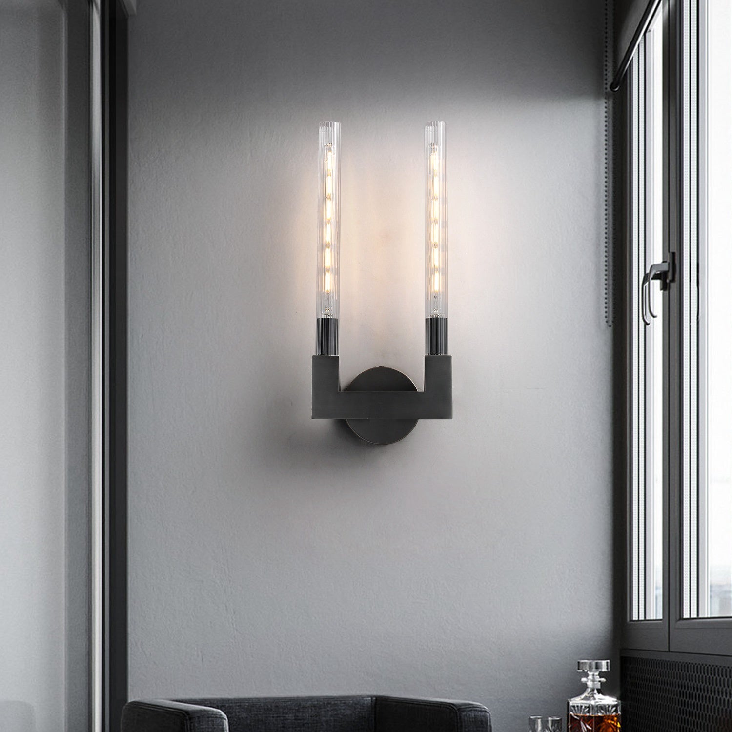 Caneluxe Double Sconce