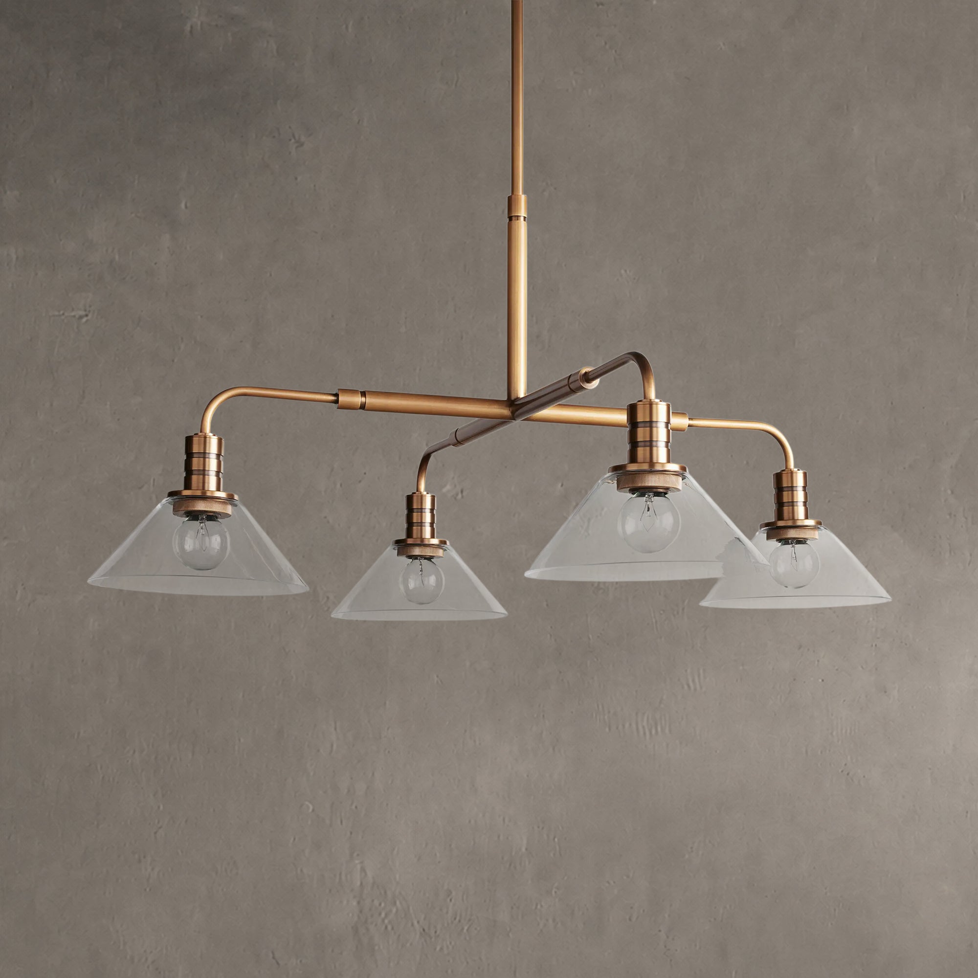 Theron Glass Round Chandelier 30'' 52''