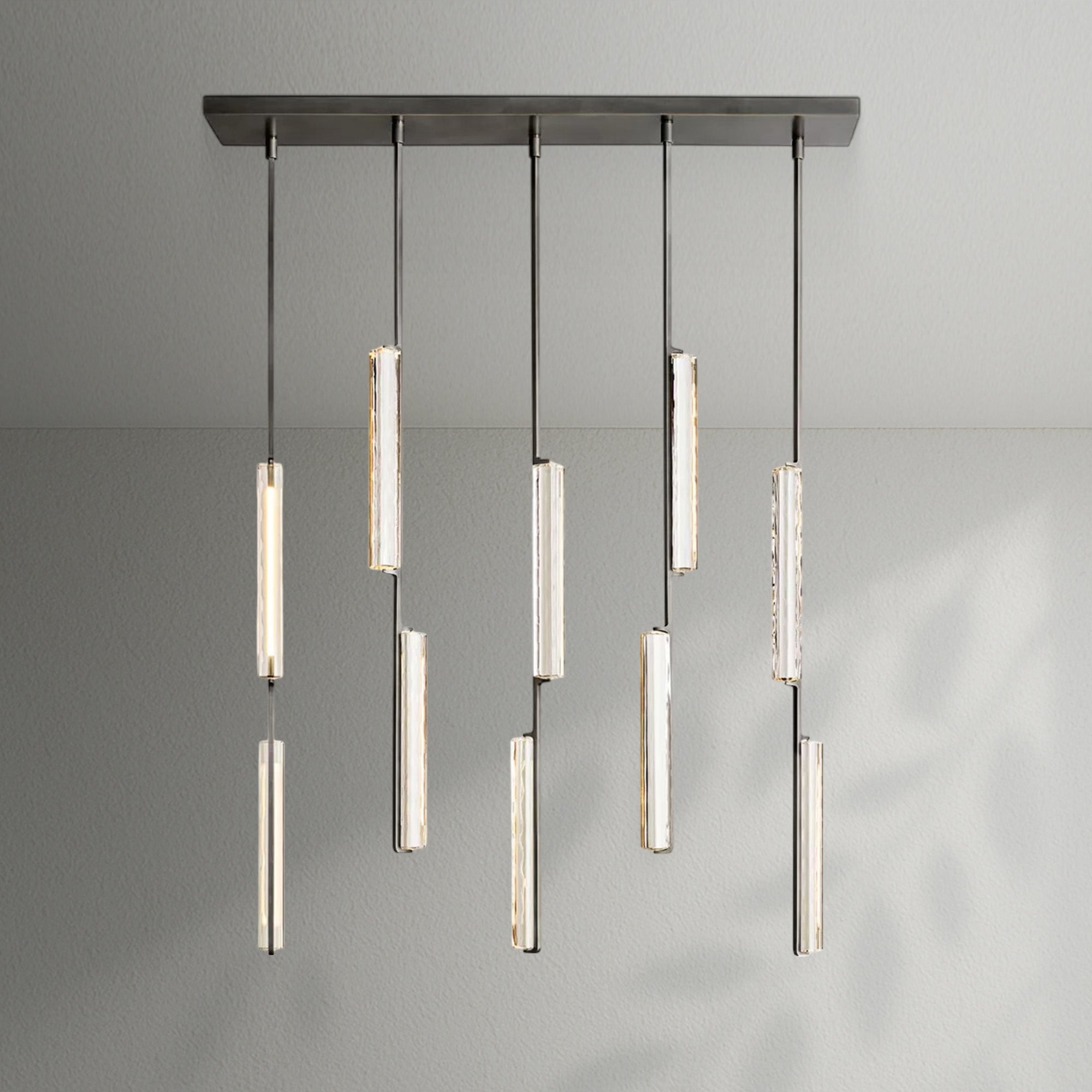 Auduban Crystal Linear Chandelier 54‘’