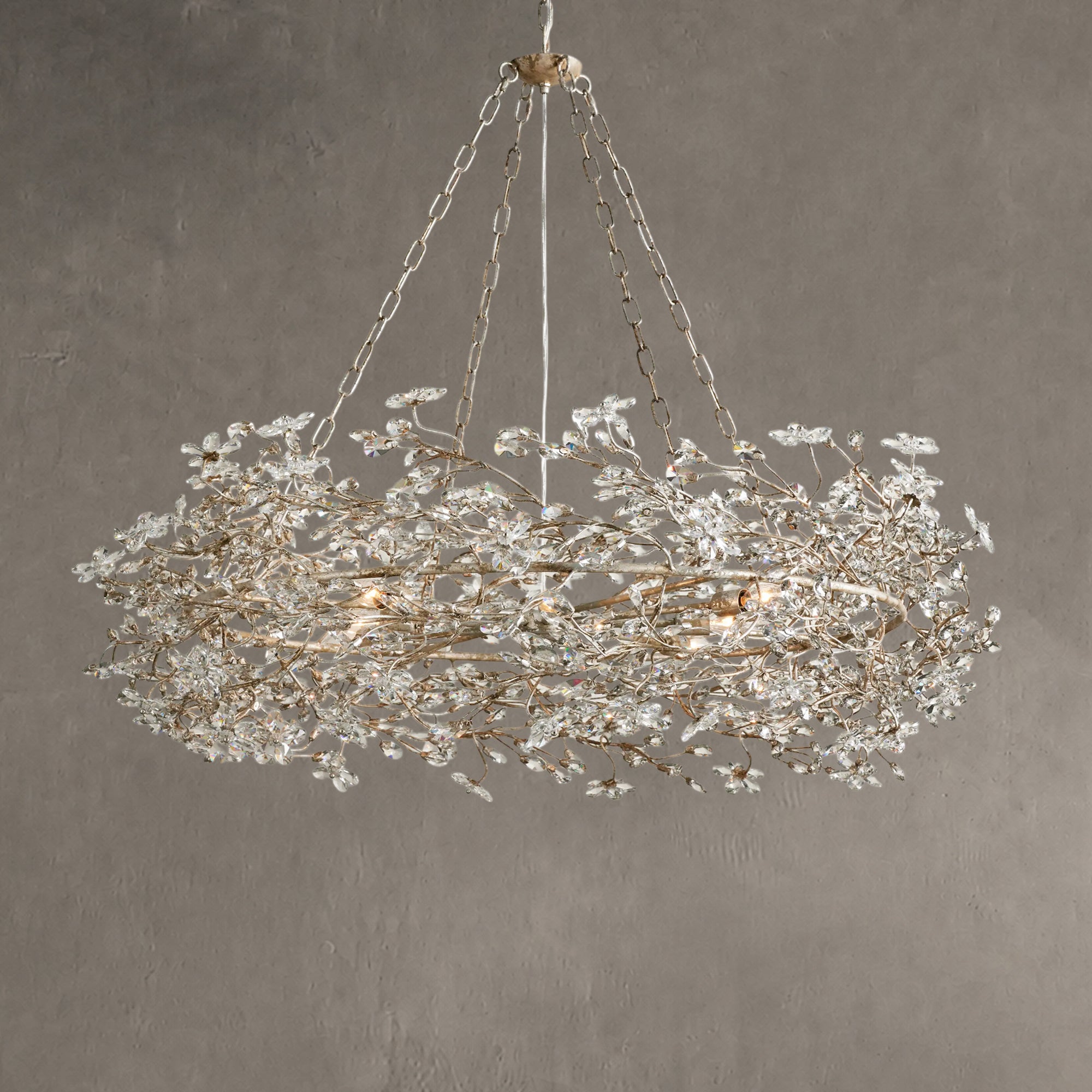 Fiore Crown Chandelier 39" 48" 60"