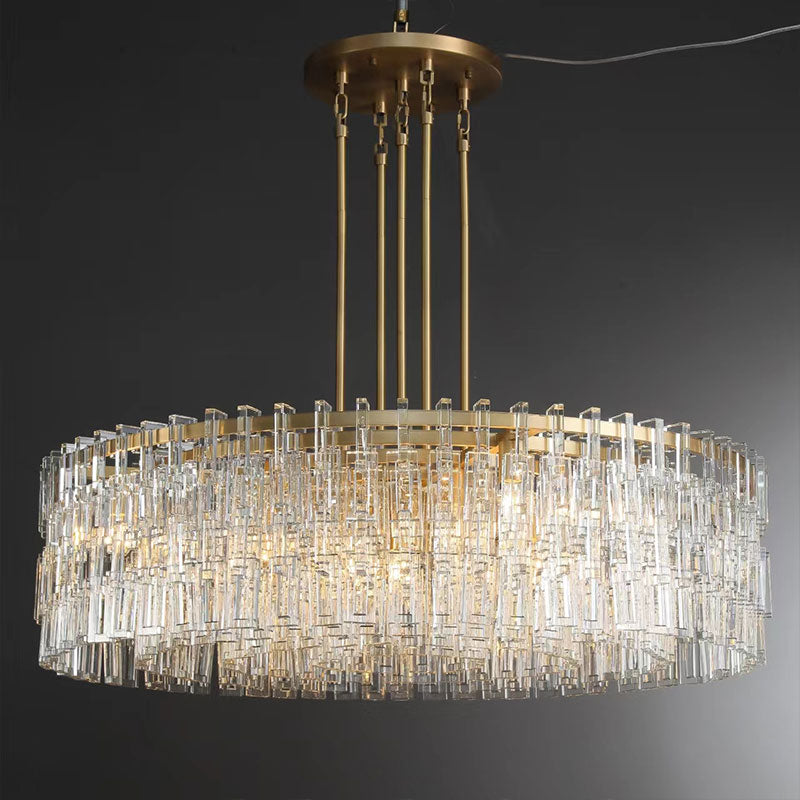 Miravon  K9 Crystal Round Chandelier 48"