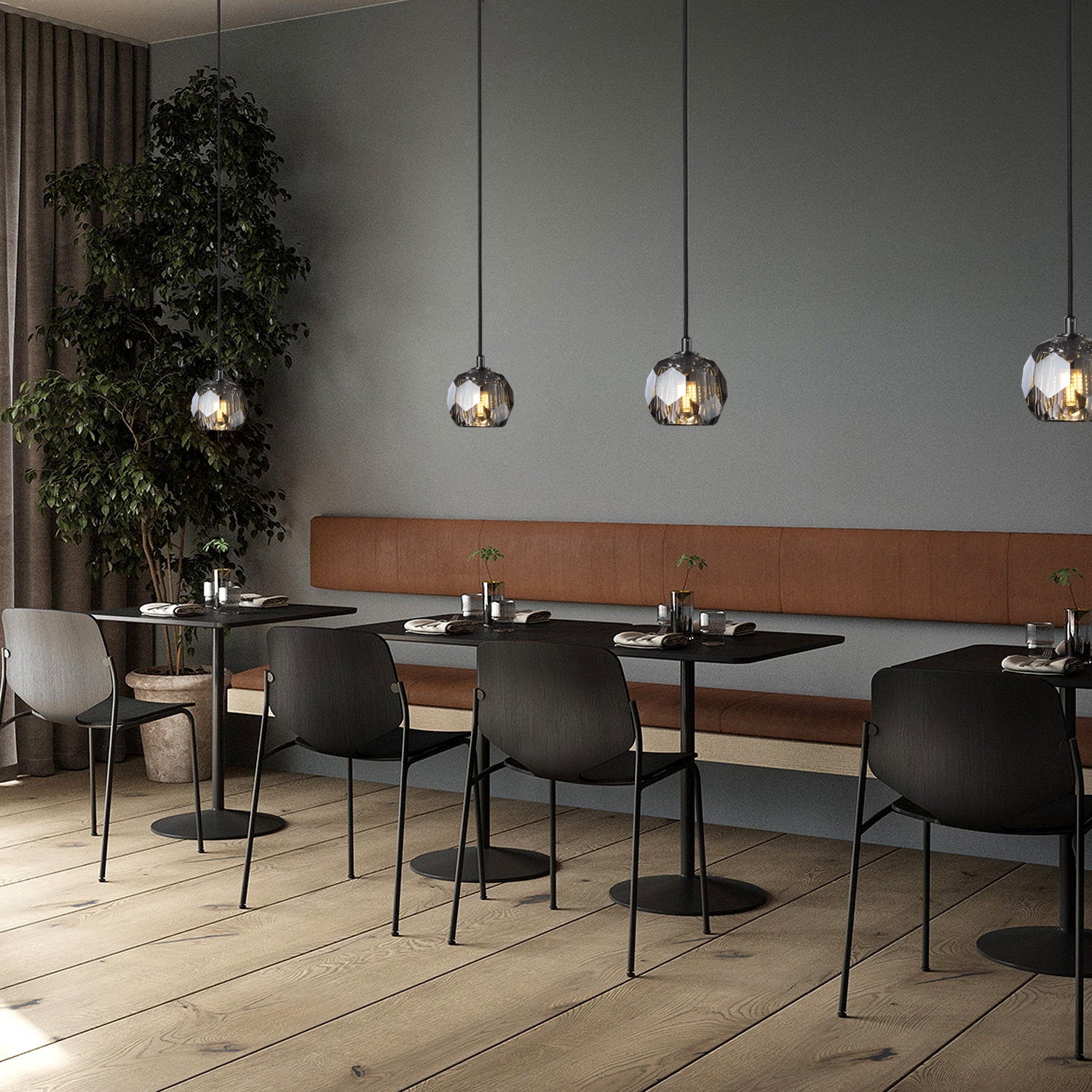 Bolura De Cristal Glass Cord Pendant