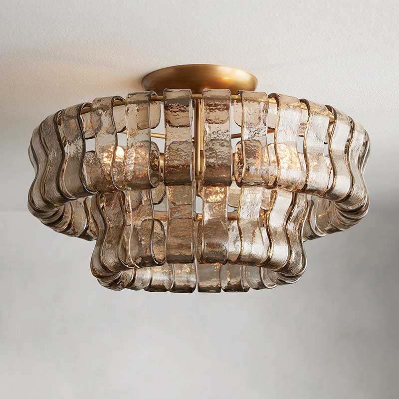 Ghiaccio Flushmount Chandelier