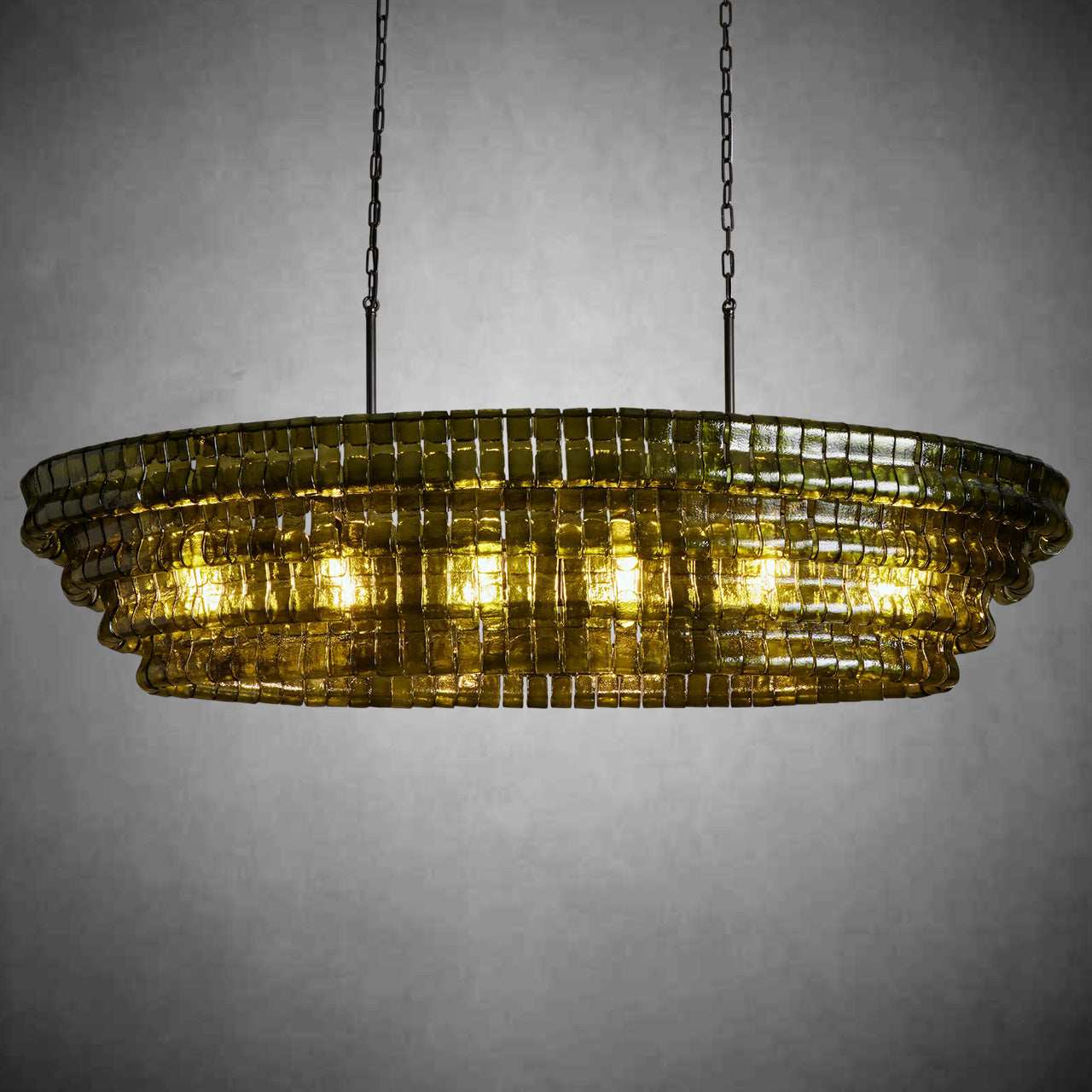 Ghiaccio Oval Chandelier
