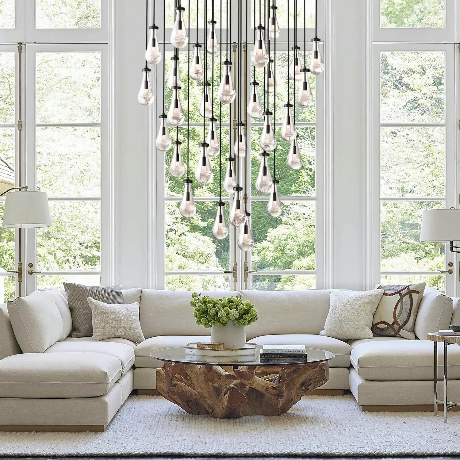 Raindrop Round Chandelier