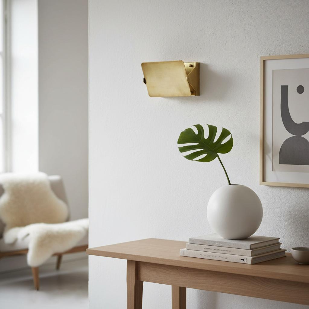 Brass Sconce with Flip Front