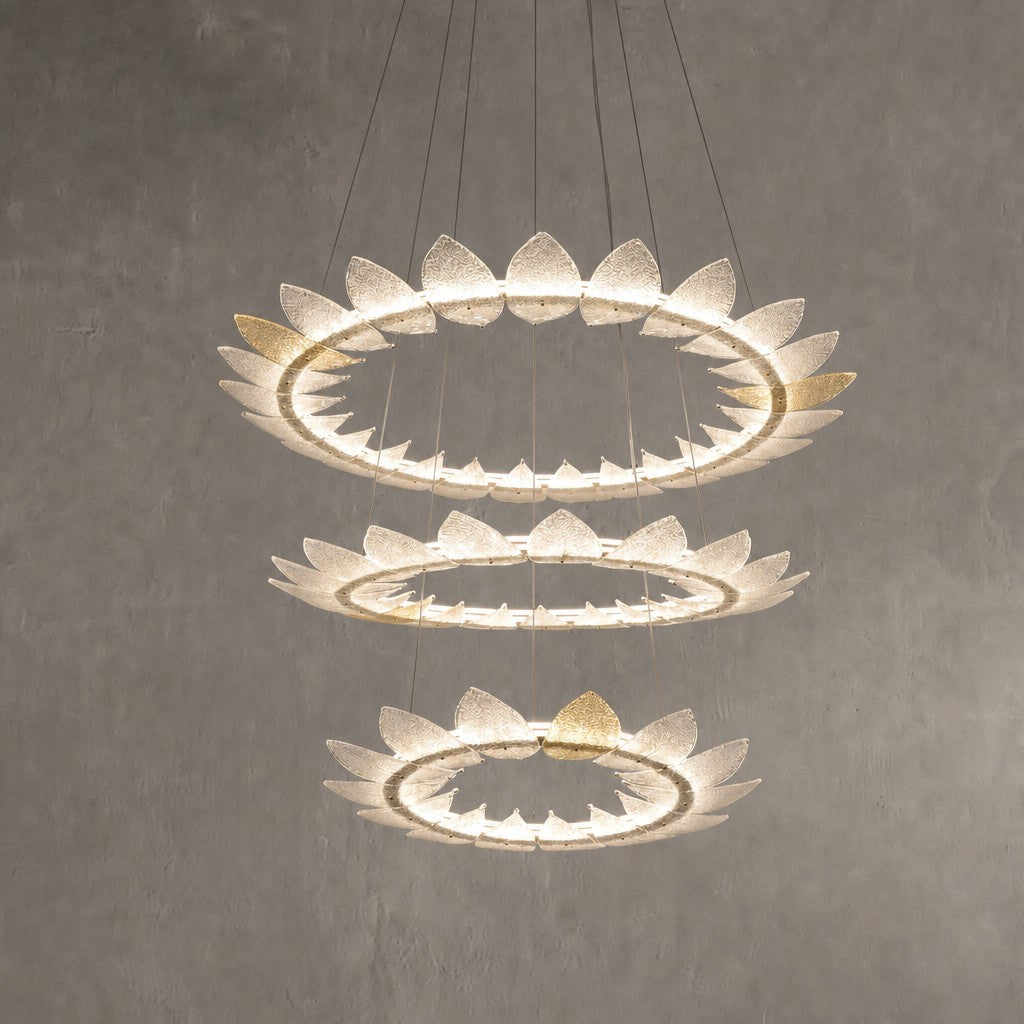 Aster Modern Foyer Large Ring Chandelier