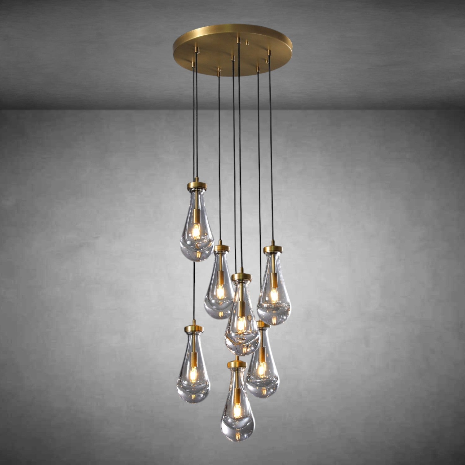 Raindrop Round Chandelier