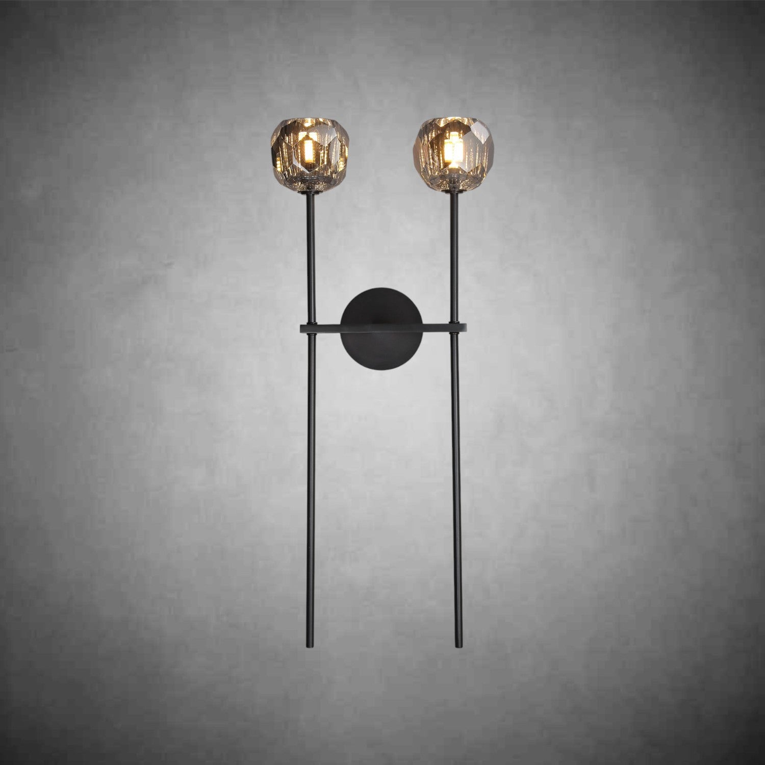 Bolura De Cristal Glass Grand Double Sconce