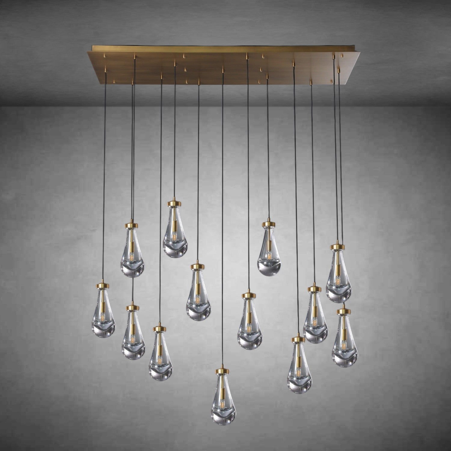 Raindrop Rectangular Chandelier