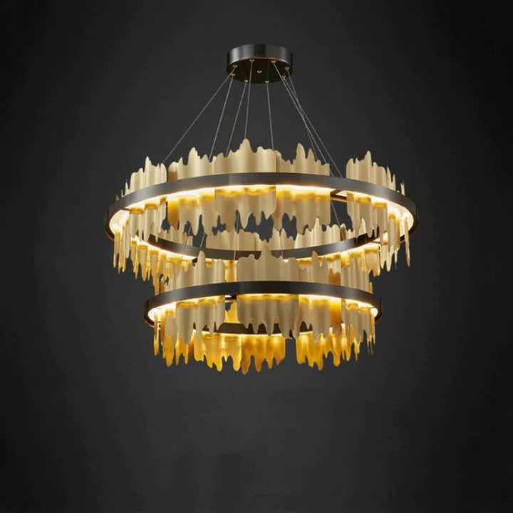 Modern Hilbert 2-Tier Round Chandelier