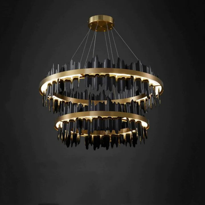 Modern Hilbert 2-Tier Round Chandelier