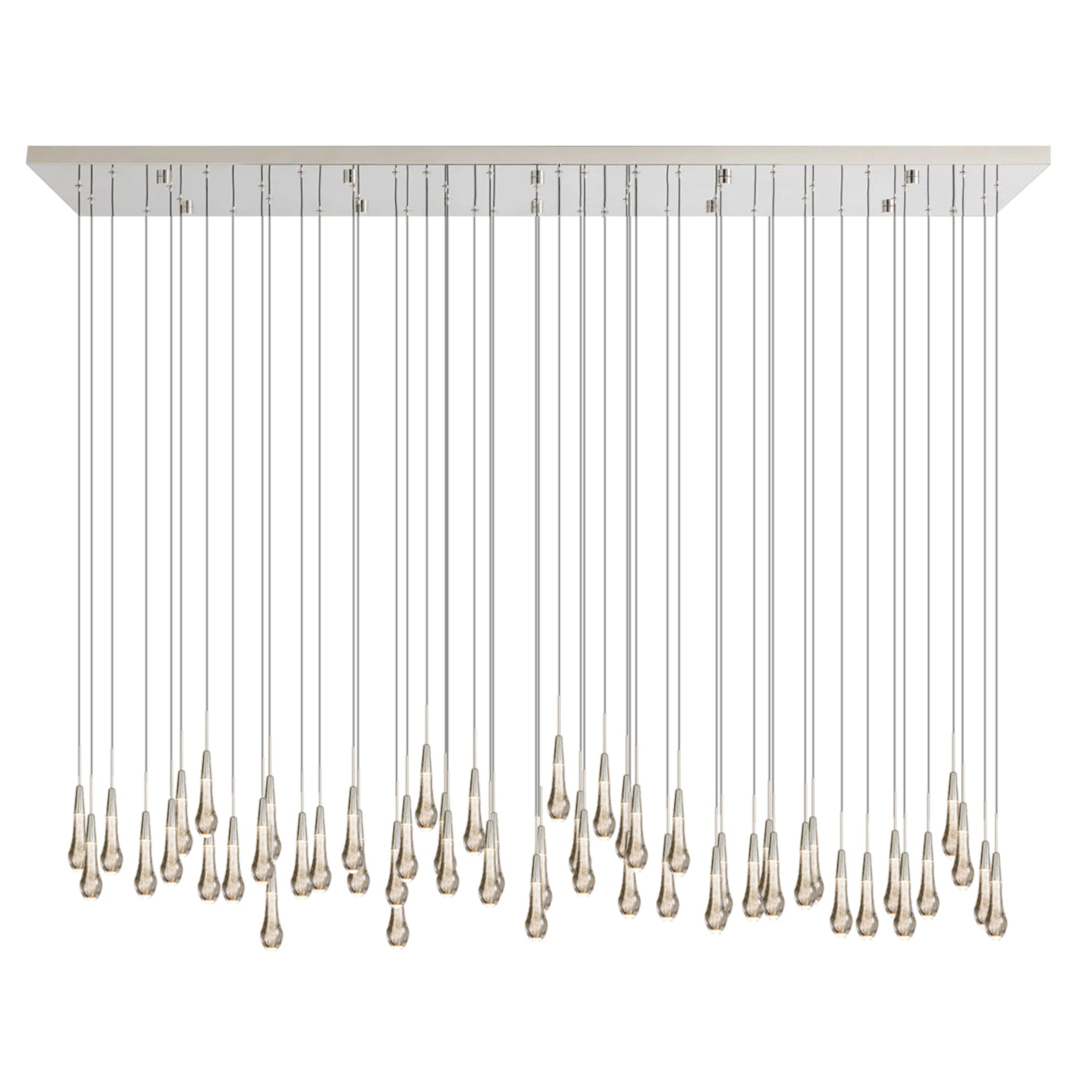 Soltaire Glass Linear Chandelier 87"